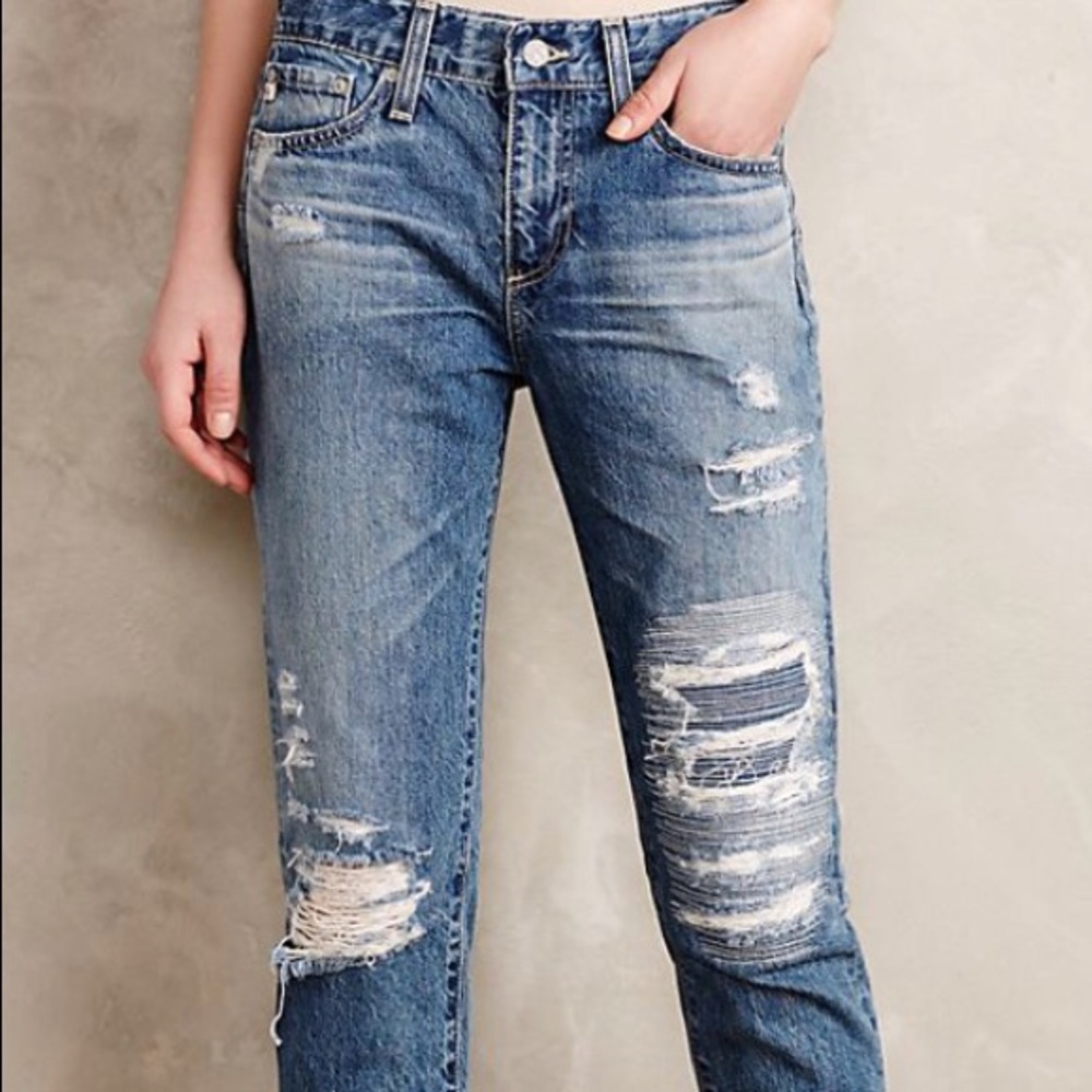 AG distressed jeans